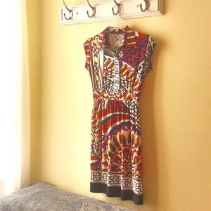 Cap sleeve shirt dress